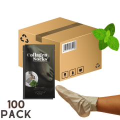 Voesh Collagen Socks Mint 100pc Case