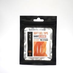 IBD Soft Gel Tips Almond Short Size 5 Refill Tips