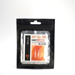 IBD Soft Gel Tips Almond Short Size 7 Refill Tips