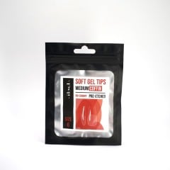 IBD Soft Gel Tips Coffin Medium Size 6 Refill Tips