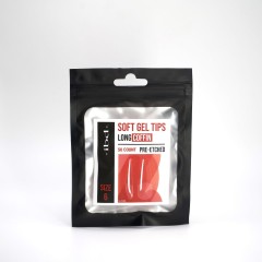 IBD Soft Gel Tips Coffin Long Size 6 Refill Tips
