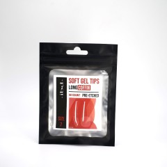 IBD Soft Gel Tips Coffin Long Size 7 Refill Tips