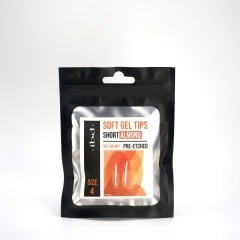 IBD Soft Gel Tips Almond Short Size 4 Refill Tips