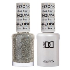 DND Gel Polish Set #442 Silver Star, 0.5 fl oz