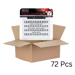 Ardell Triple Individuals Knot-Free Short Black - 72 Pcs