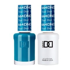 DND Gel Polish Set #664 Teal Deal, 0.5 fl oz 