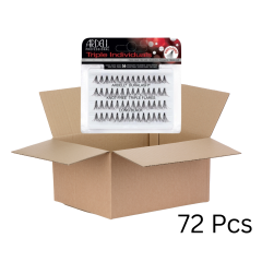 Ardell Triple Individuals Knot-Free Long Black - 72 Pcs