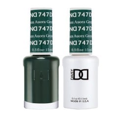 DND Gel Polish Set #747 Auora Green, 0.5 fl oz