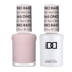 DND Gel Polish Set #860 She's White? She's Pink?, 0.5 fl oz