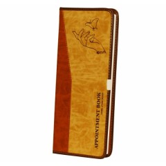 Daniel Stone 2-Column Refillable Leather Appointment Book Beige-Tan