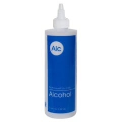 Printed Plastic Empty Bottle Alcohol 8oz w/twist cap