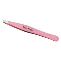 Body Toolz Neon Slant Tip Tweezers Hot Pink