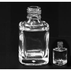 No Print Empty Glass Bottle Square .5oz