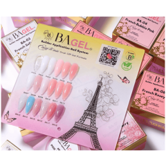 Hyba- BA.Gel™ Builder Gel System Paris French 18pc + Free Brush