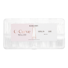 KiaraSky C-Curved Tip XXL Coffin Clear, 500pcs