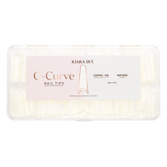 KiaraSky C-Curved Tip XXL Coffin Natural, 500pcs