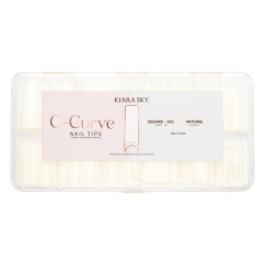 KiaraSky C-Curved Tip XXL Square Natural, 500pcs