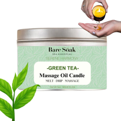 Bare Soak Massage Oil Candle Lemongrass 6oz 36pcs