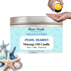 Bare Soak Massage Oil Candle Pearl Seamist 6oz 36pcs