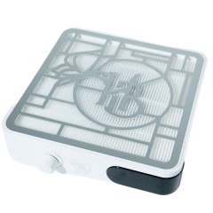 HYBA CleanAir Dust Collector Silver/White