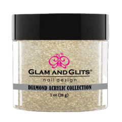 Glam and Glits White Glaze 1oz Acrylic Powder