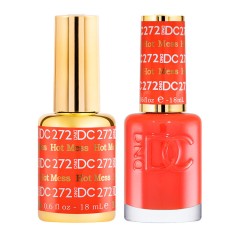 DND DC Pure Gel Polish Set #272 Hot Mess, 0.5 fl oz 