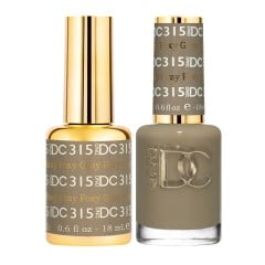 DND DC Pure Gel Polish Set #315 Foxy Gray, 0.5 fl oz 