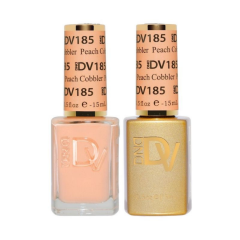 DIVA Gel Polish Set #185 Peach Cobbler, 0.5 fl oz