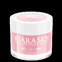 KiaraSky Dip Powder All In One Dark Pink, 2oz