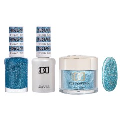 DND Dip Gel Polish Set #406 Frozen Wave, 3pc Bundle Trio