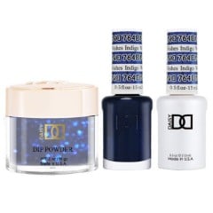 DND Dip Gel Polish Set #764 Indigo Wishes, 3pc Bundle Trio