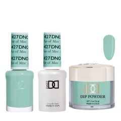 DND Dip Gel Polish Set #427 Air Of Mint, 3pc Bundle Trio