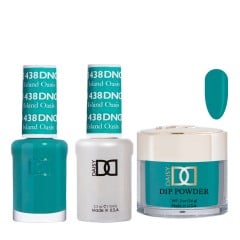 DND Dip Gel Polish Set #438 Island Oasis, 3pc Bundle Trio