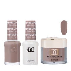 DND Dip Gel Polish Set #446 Wood Lake, 3pc Bundle Trio