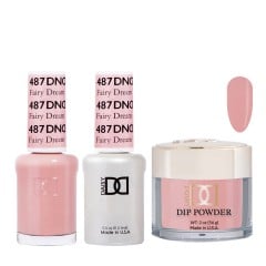 DND Dip Gel Polish Set #487 Fairy Dream, 3pc Bundle Trio