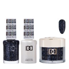DND Dip Gel Polish Set #525 Dark Sky Light, 3pc Bundle Trio