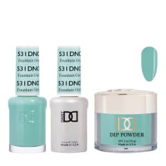 DND Dip Gel Polish Set #531 Fountain Green, UT, 3pc Bundle Trio