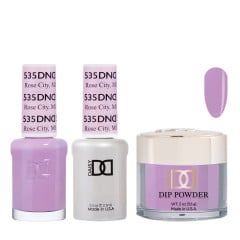DND Dip Gel Polish Set #535 Rose City, MI, 3pc Bundle Trio