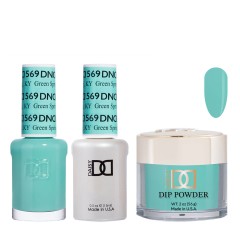 DND Dip Gel Polish Set #569 Green Spring, KY, 3pc Bundle Trio