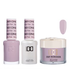 DND Dip Gel Polish Set #601 Ballet Pink, 3pc Bundle Trio