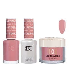 DND Dip Gel Polish Set #612 Jovial, 3pc Bundle Trio
