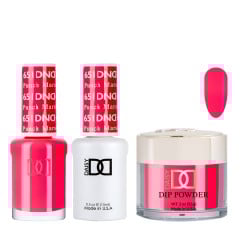 DND Dip Gel Polish Set #651 Punch Marshmallow, 3pc Bundle Trio