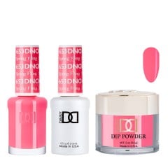DND Dip Gel Polish Set #653 Spring Fling, 3pc Bundle Trio