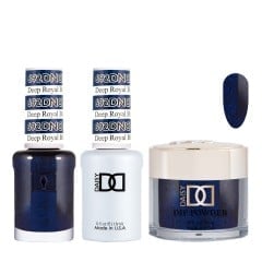 DND Dip Gel Polish Set #692 Deep Royal Blue, 3pc Bundle Trio