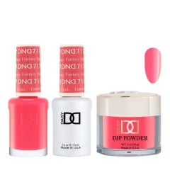 DND Dip Gel Polish Set #717 Fantasy, 3pc Bundle Trio