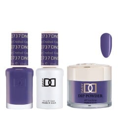 DND Dip Gel Polish Set #737 Crushed Grape, 3pc Bundle Trio