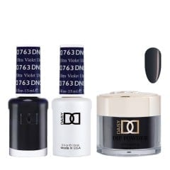 DND Dip Gel Polish Set #763 Ultra Violet, 3pc Bundle Trio