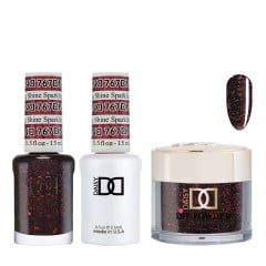 DND Dip Gel Polish Set #767 Sparkling Shine, 3pc Bundle Trio