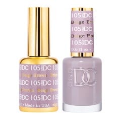 DND DC Pure Gel Polish Set #105 Beige Brow, 0.5 fl oz 