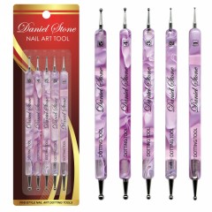 Daniel Stone 5-Piece Dotting Tool Set Pink